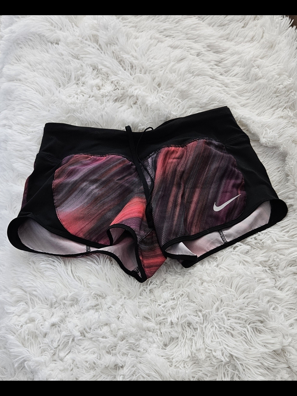 Nike Women's Dry Shorts Dri Fit Black Pink Purple - Multi Color size XS